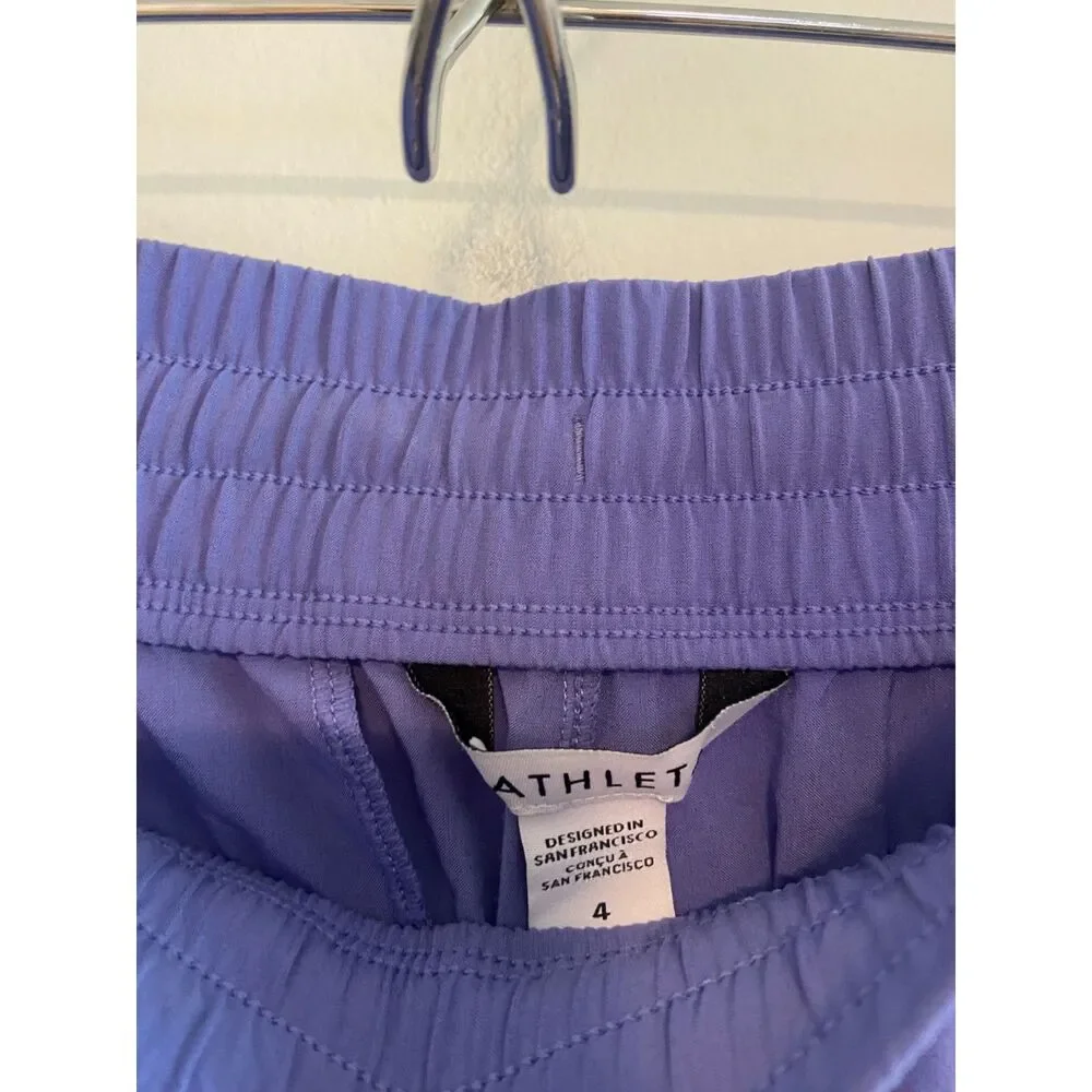 Athleta Arrival Pant Dark Adonis Blue Purple Active Pants Athleisure SIZE 4